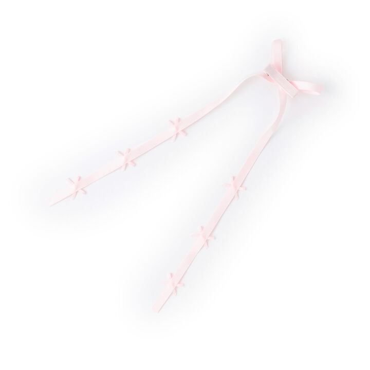 Chibi Chibi Ribbon Long Ribbon Hair Clip,Black, medium image number 5