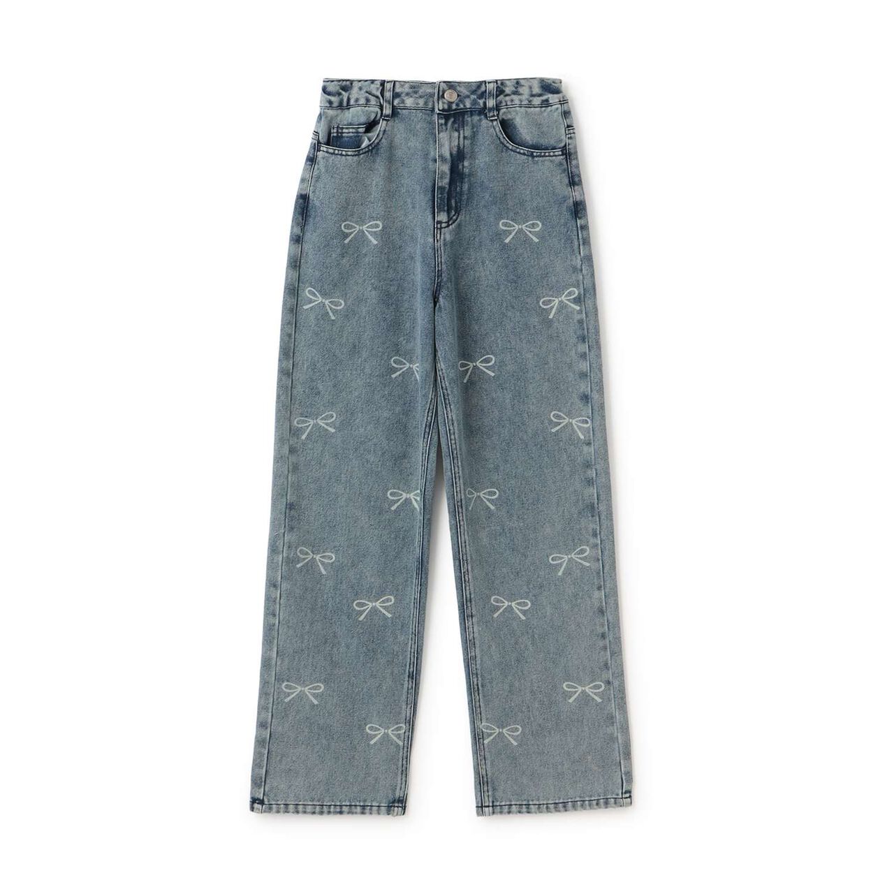 Ribbon Tie-Dye Pants,Blue, large image number 0