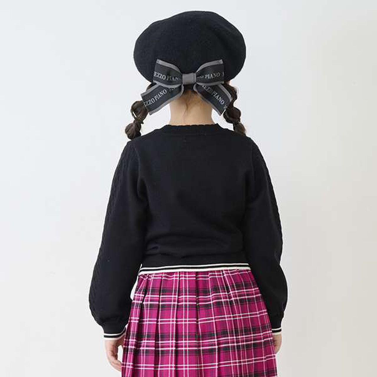 Teddy Bear Knit Pullover,Black, large image number 6