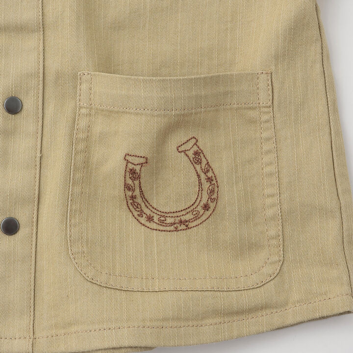 Link Embroidered Long-Sleeve Shirt,Sax blue, medium image number 7