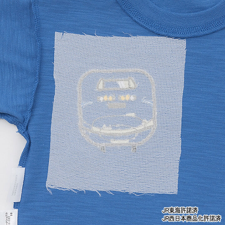 [Shinkansen] Hem Checkered Appliqué Short Sleeve T-Shirt,Ivory, medium image number 8