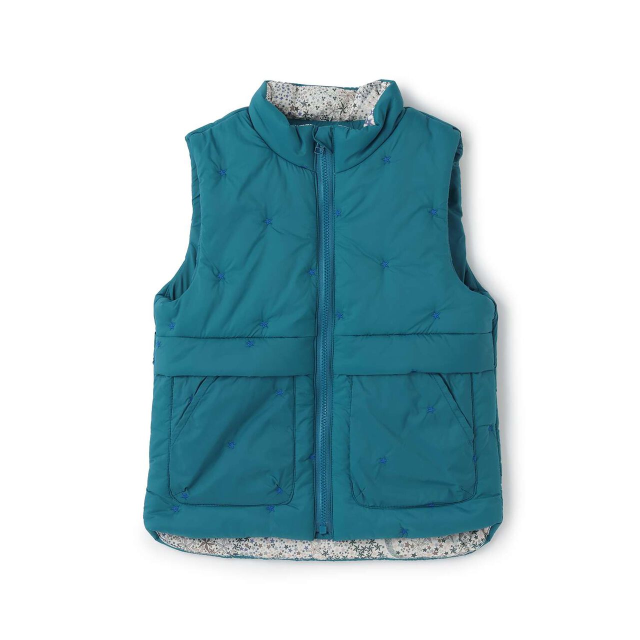 Liberty Adelaja Star Embroidery Vest,Blue, large image number 0