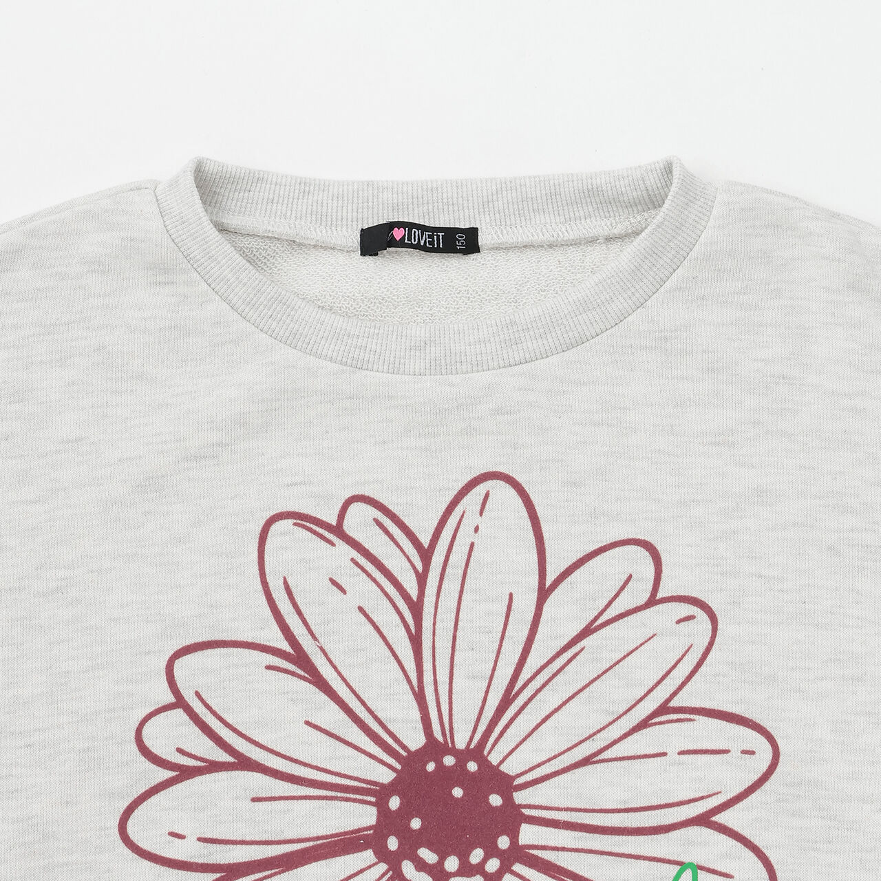 Flower Flock Pullover,Charcoal gray, large image number 7