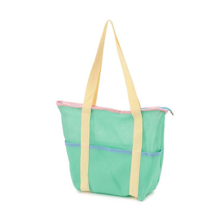Mesh Colorful Tote Bag [Kids' Clothing] [Girls],Light green, medium image number 3