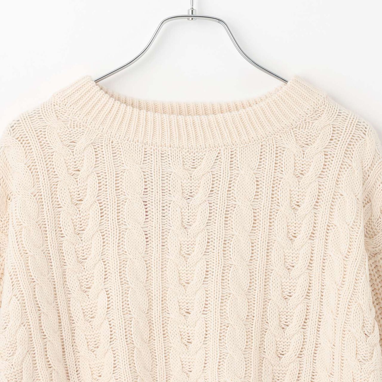 [GOOD PRICE] Cable Knit Pullover,Ivory, large image number 11