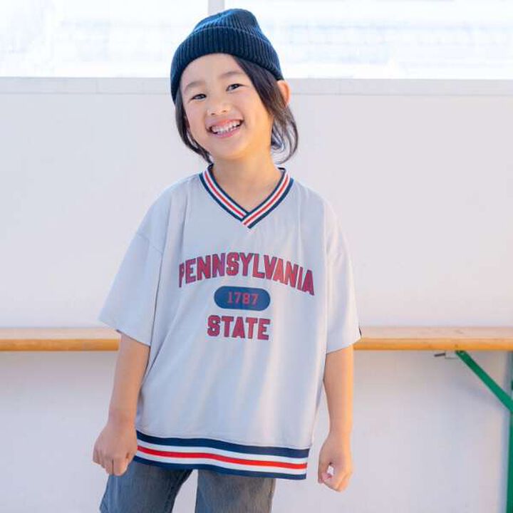 Uniform-Style Short-Sleeve Pullover,Beige, medium image number 9