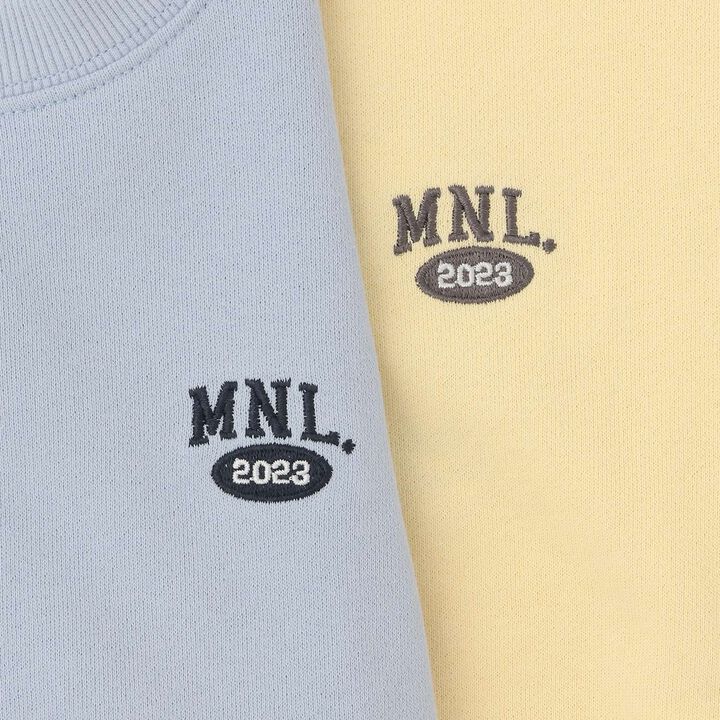 [DailyME] 100% Cotton Basic Sweatshirt,Sax blue, medium image number 8