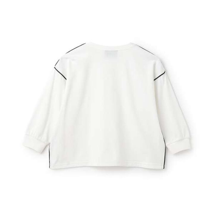 [MNCM] [Comfortable Jersey Fabric] Piping Big T-Shirt,Charcoal gray, medium image number 4