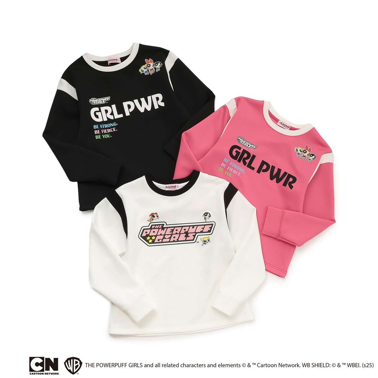 [Anti-Stain Finish] Powerpuff Girls Ponte Logo Crew,Magenta, large image number 8