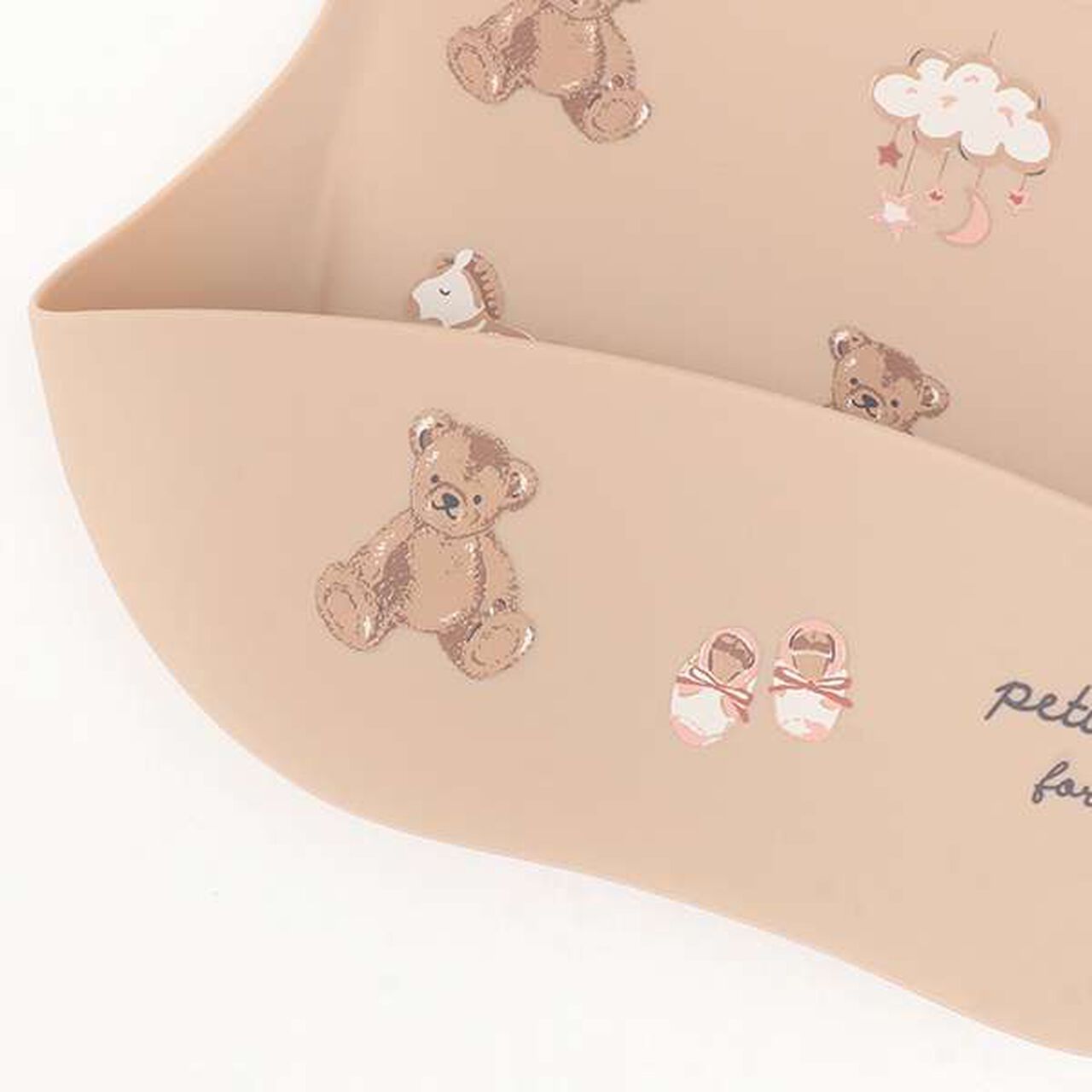 Silicone Feeding Bib,Beige, large image number 4