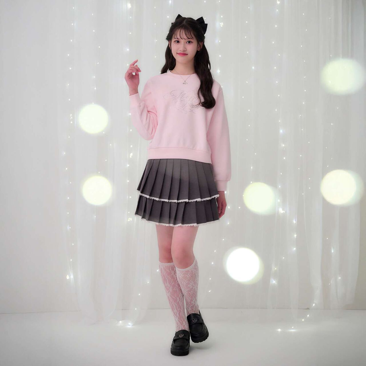 25th Anniversary Sparkling Logo Sweatshirt,Black, large image number 11