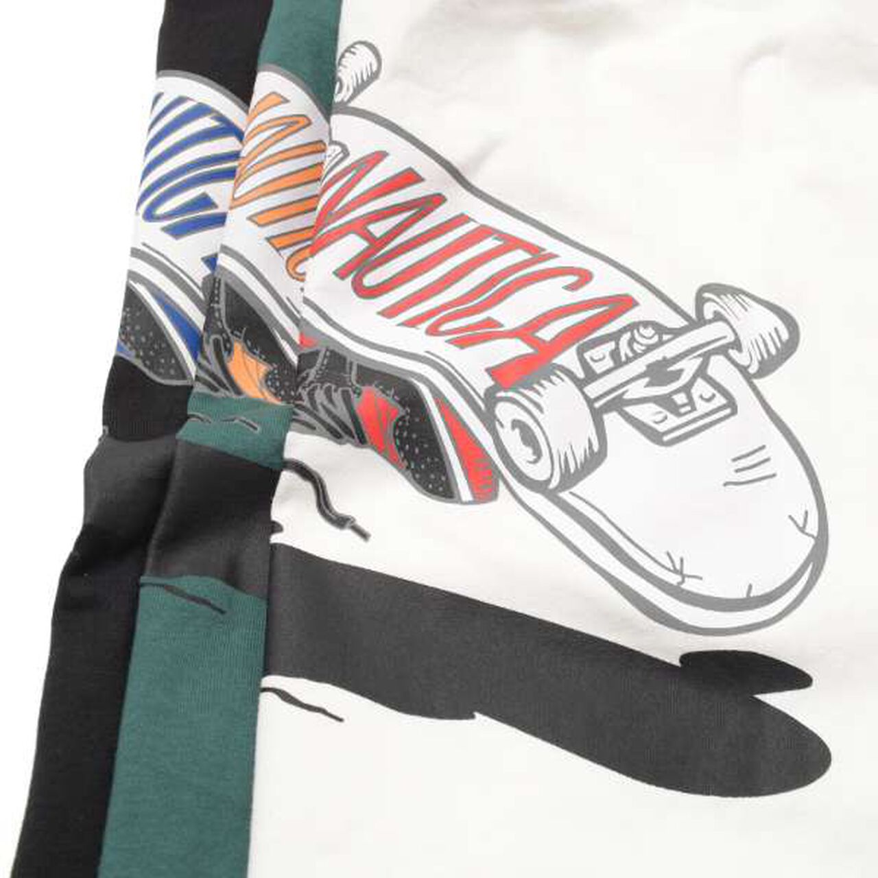 Nautica Back Skater Long Sleeve T-Shirt,White, large image number 8