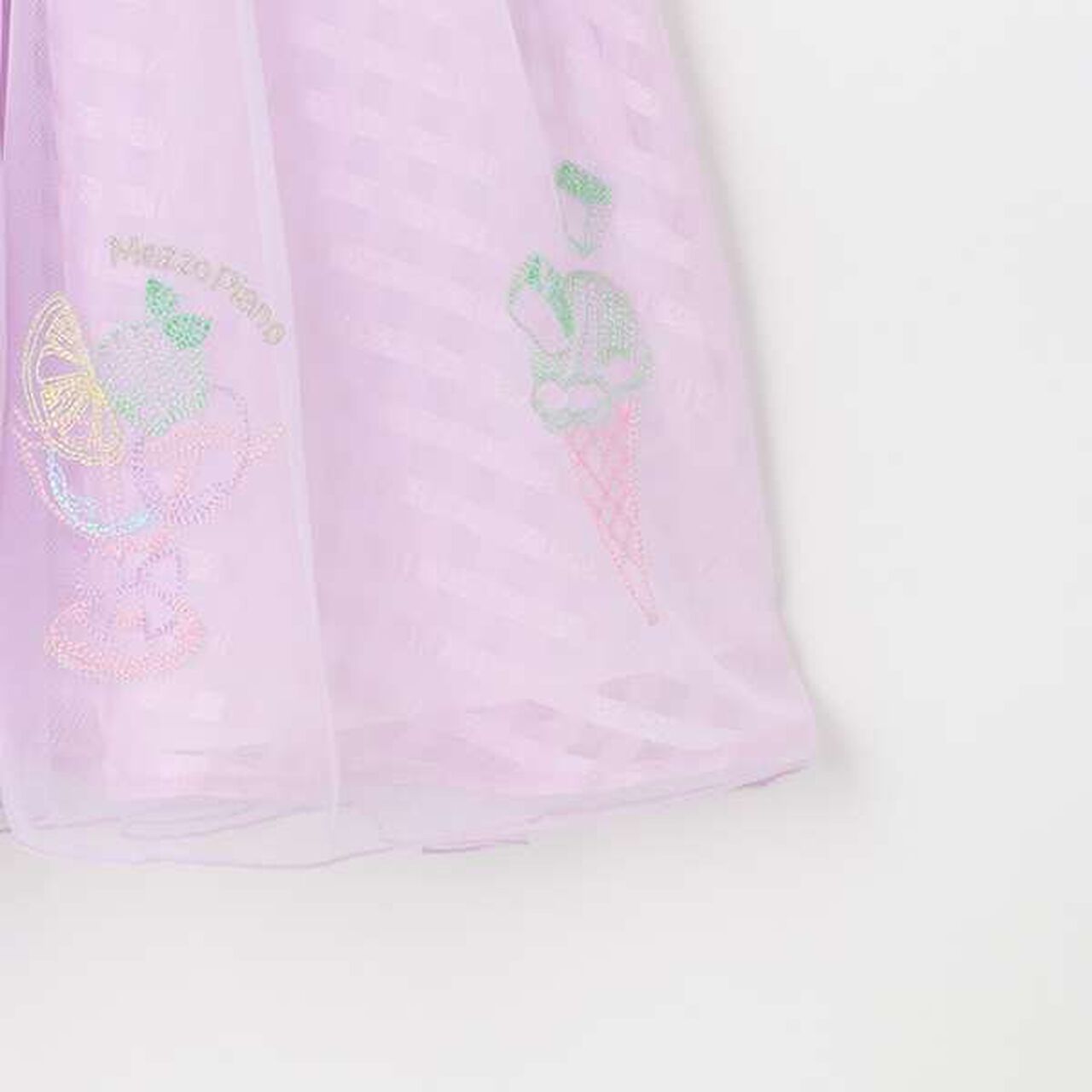 Sherbet Embroidery Docking Dress,Lavender, large image number 5