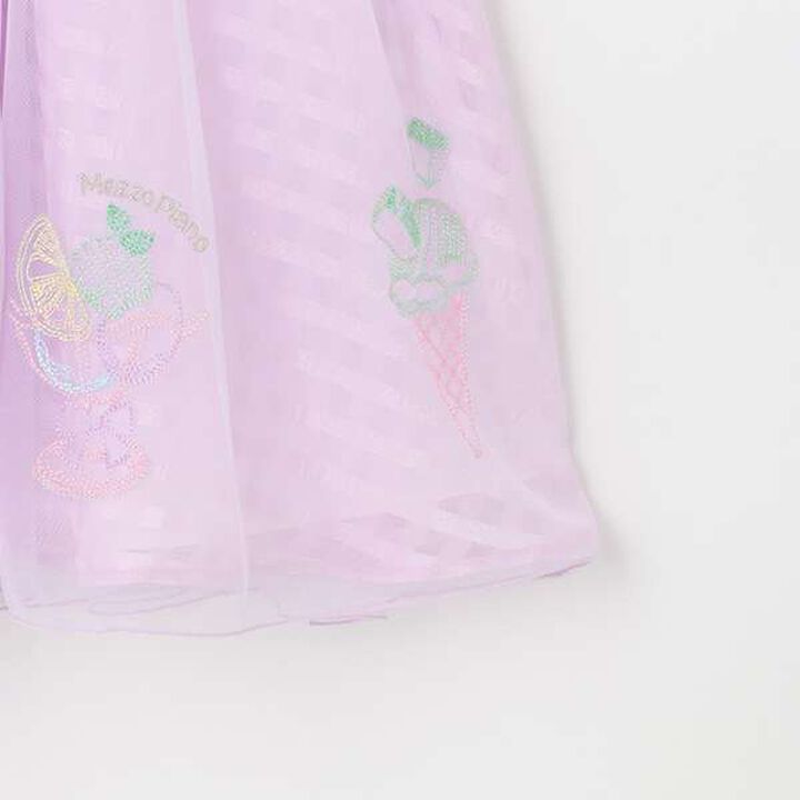 Sherbet Embroidery Docking Dress,Lavender, medium image number 5