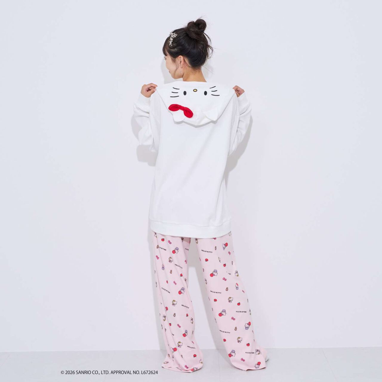 [Sanrio Characters/Hello Kitty] [LTXC] Room Wear,Off white, large image number 6