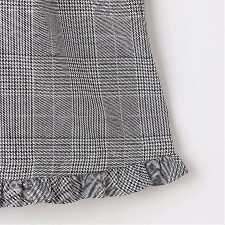 Glen Check Shorts with Bear Charm,Black, medium image number 16