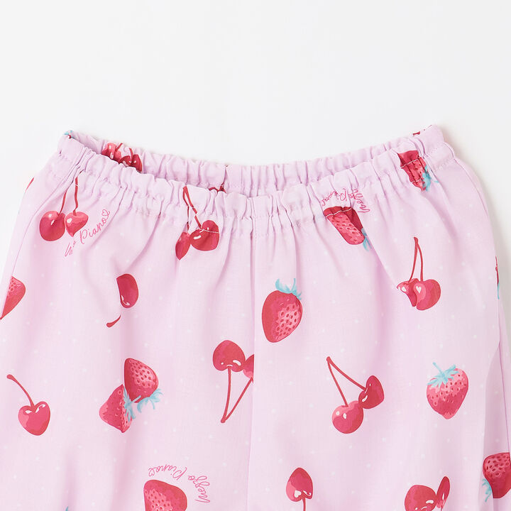 Strawberry Cherry Polka Dot Docking Dress & Bloomers Set,Off white, medium image number 7