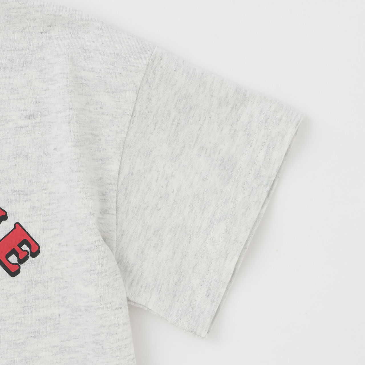 [Cotton 100%] Loose Short Sleeve T-Shirt with Ghost Illustration,Charcoal gray, large image number 5