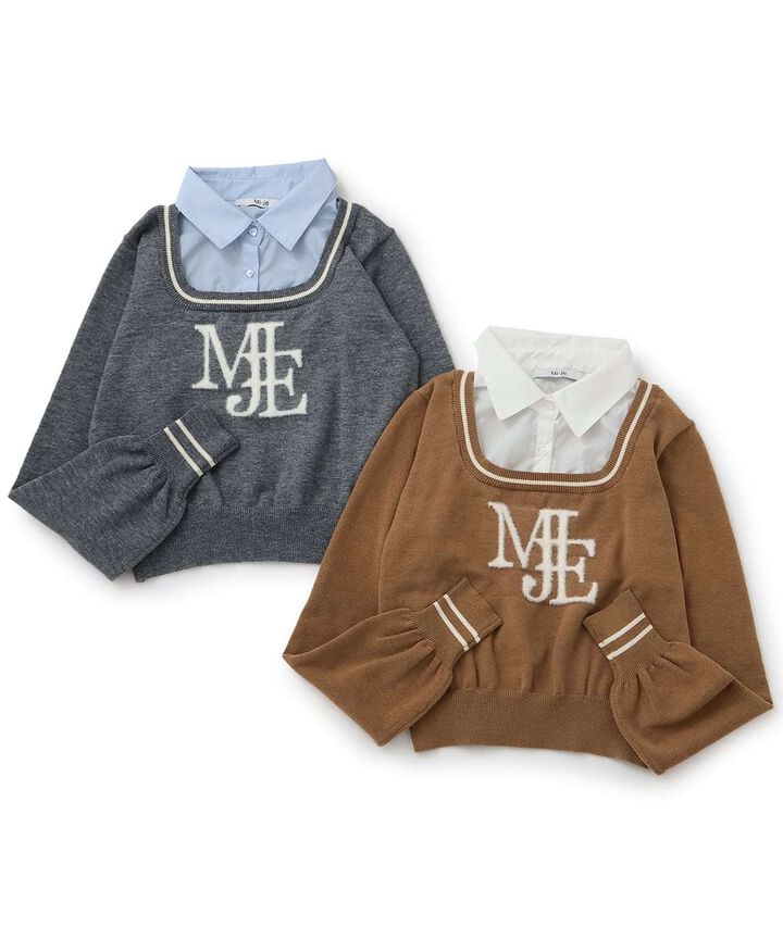 Shaggy Logo Knit Pullover,Brown, medium image number 6