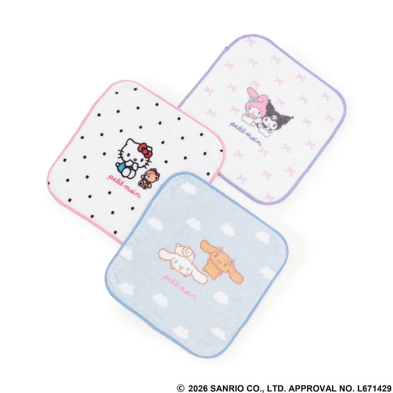 [Sanrio Characters] Printed Handkerchief,Light pink, large image number 3
