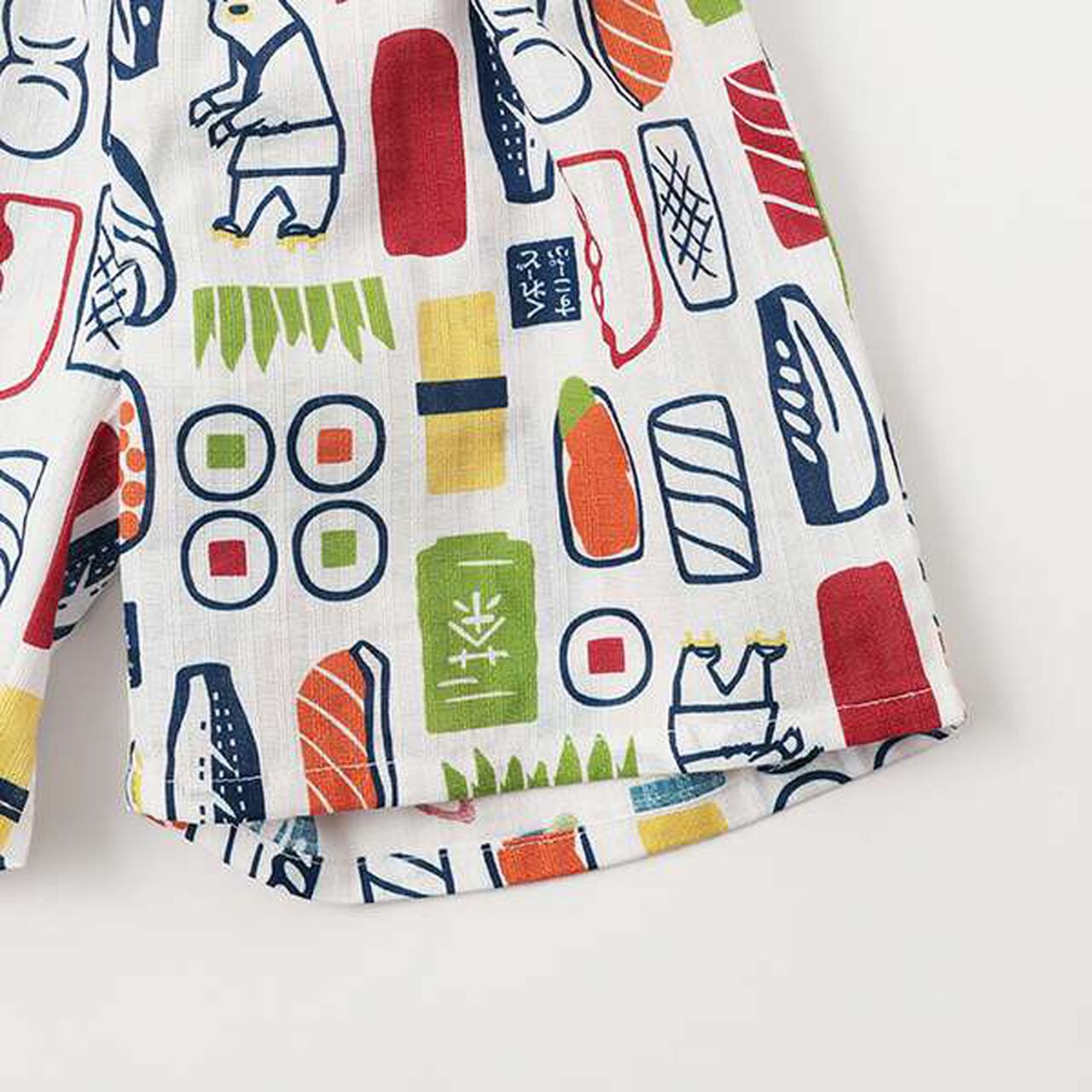 Sushi Print Jinbei,Off white, large image number 12