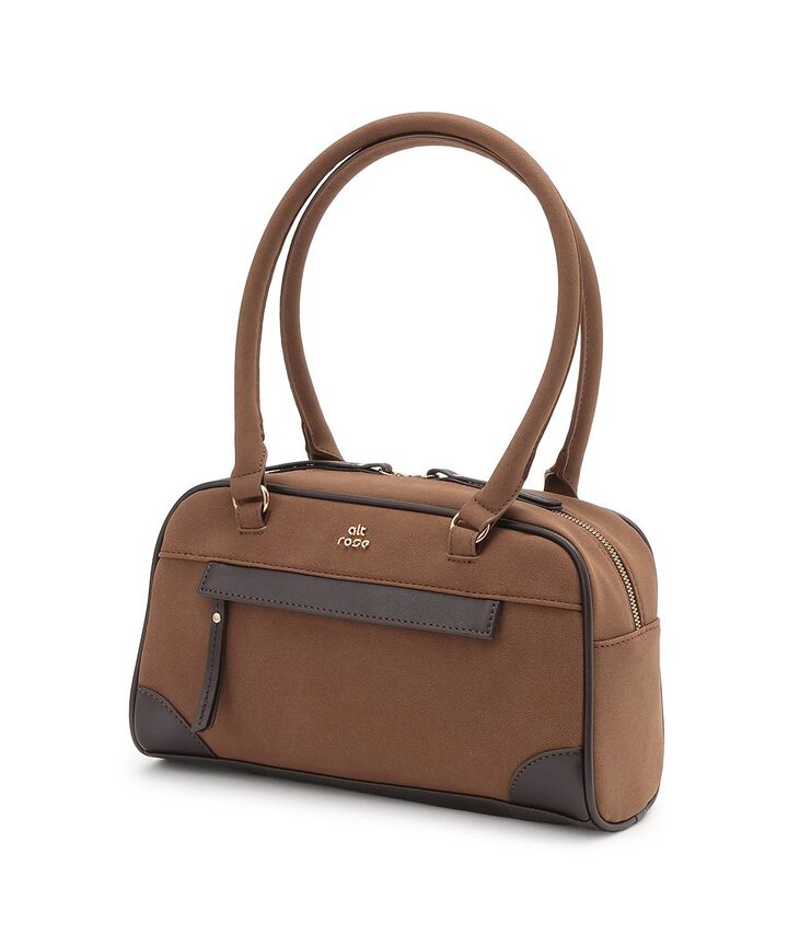 Bi-Color Boston Bag,Camel, medium image number 2