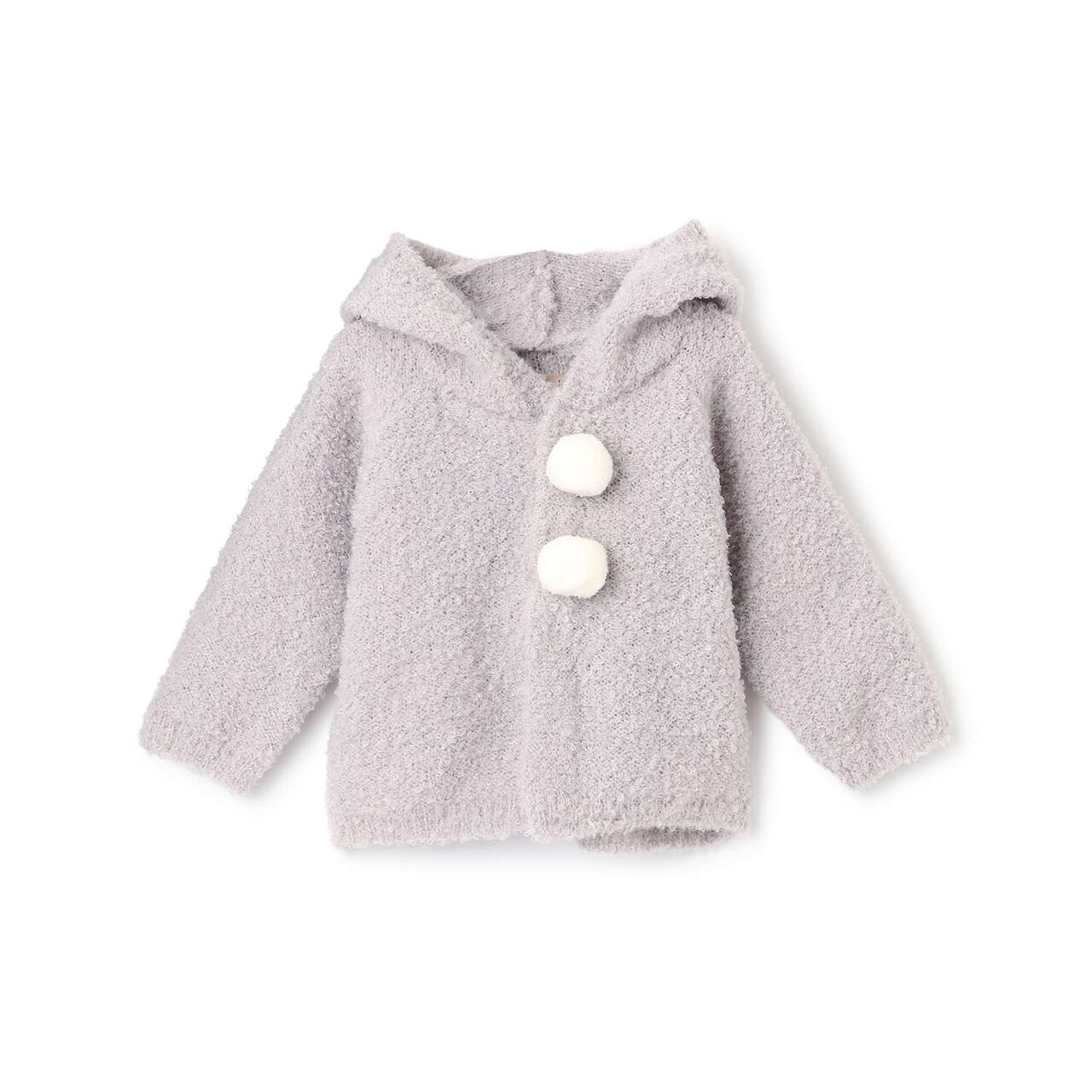 Cat Knit Cardigan,Light gray, large image number 0
