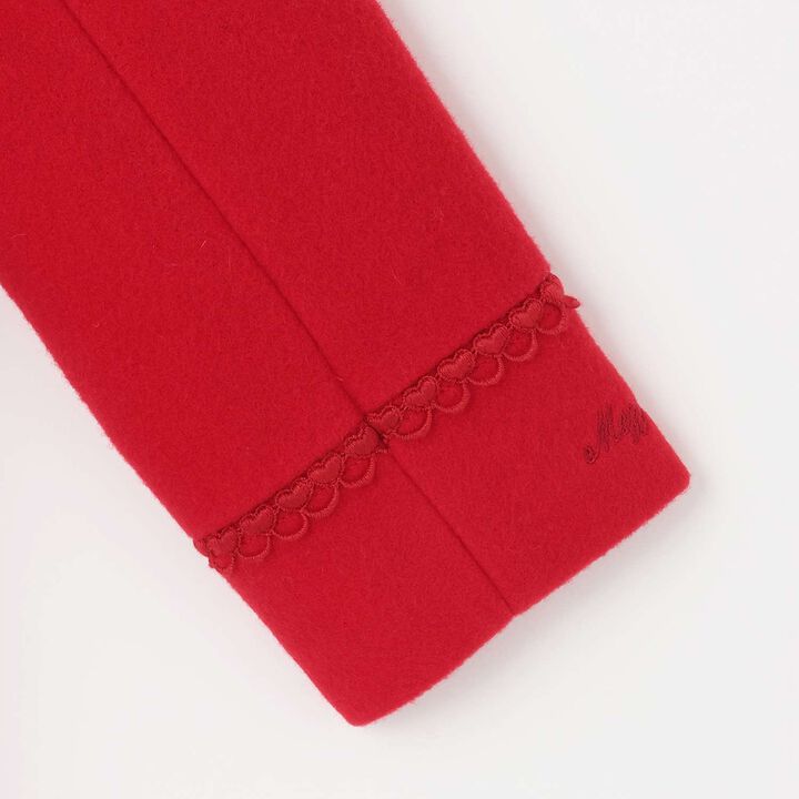 Ribbon Color Wool Coat,Sax blue, medium image number 6