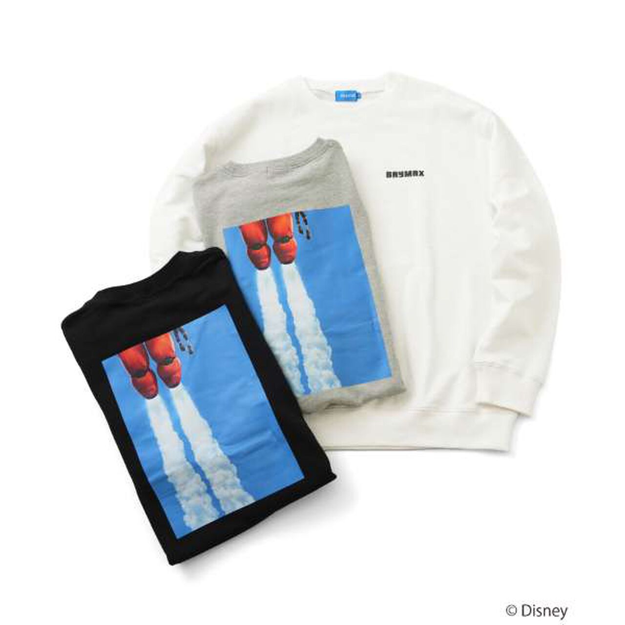 [DISNEY] BAYMAX / Back Photo Print Sweatshirt,White, large image number 8