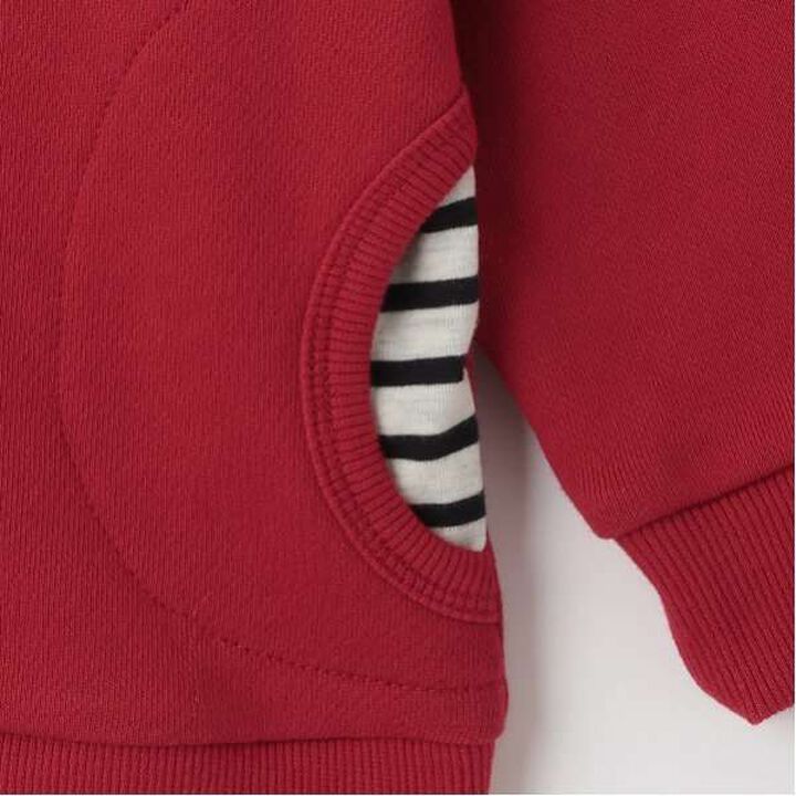 Dinosaur Appliqu&eacute; Side Pocket Sweatshirt,Milky white, medium image number 8