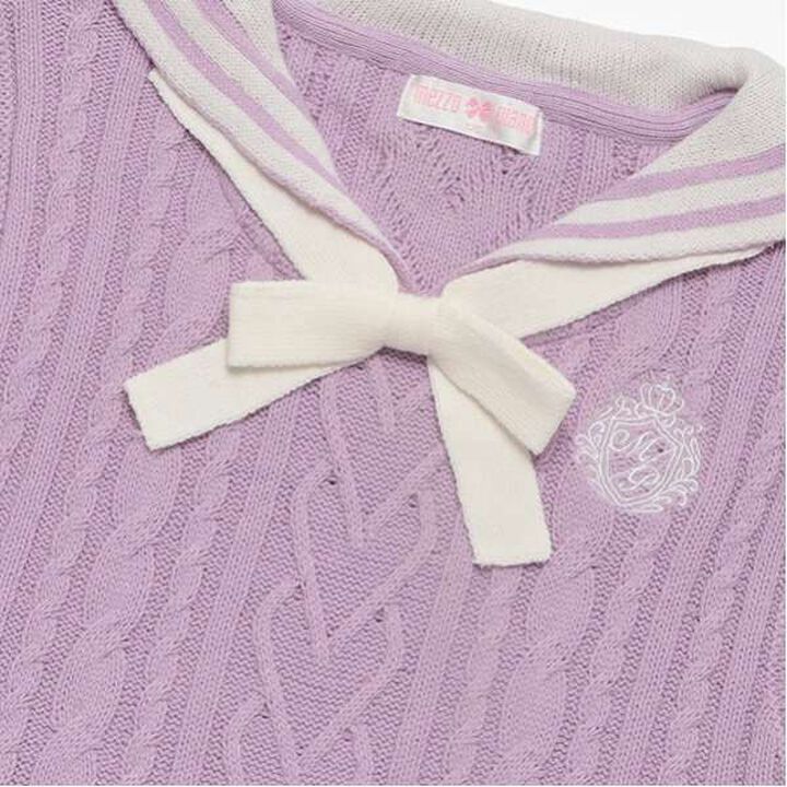 Sailor Knit Vest & Long-Sleeve T-Shirt Set,Off white, medium image number 18