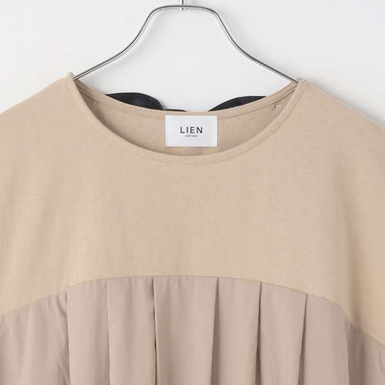 [Link] Balloon One-Piece Dress,Light beige, large image number 2