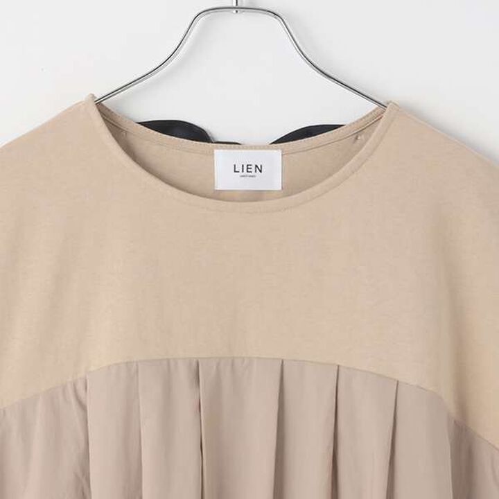 [Link] Balloon One-Piece Dress,Light beige, medium image number 2