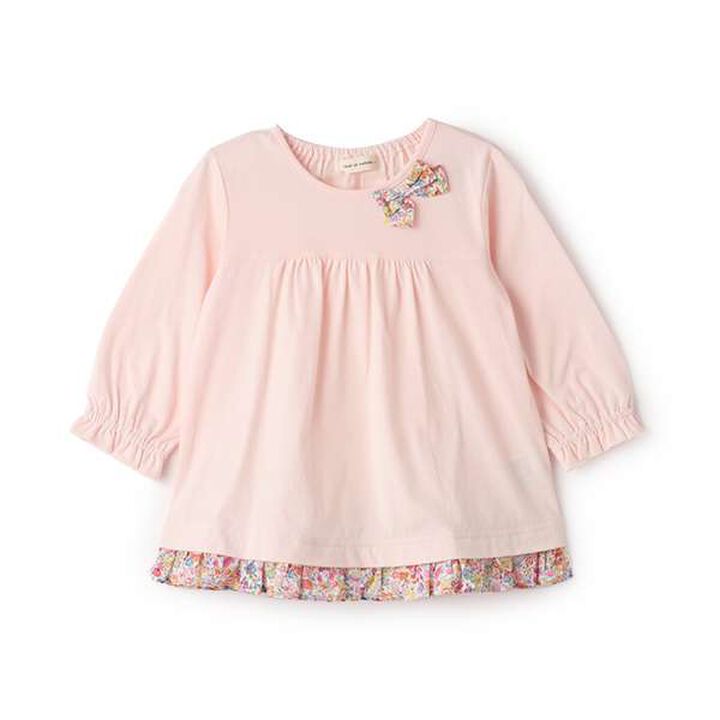 7/8 Sleeve Liberty Ribbon T-Shirt,Pink, medium image number 0