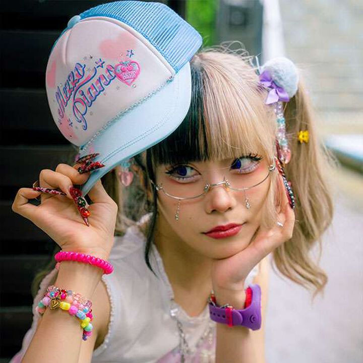 Reissue♪ Charm Logo Cap [Cool Sensation],Light blue, medium image number 4