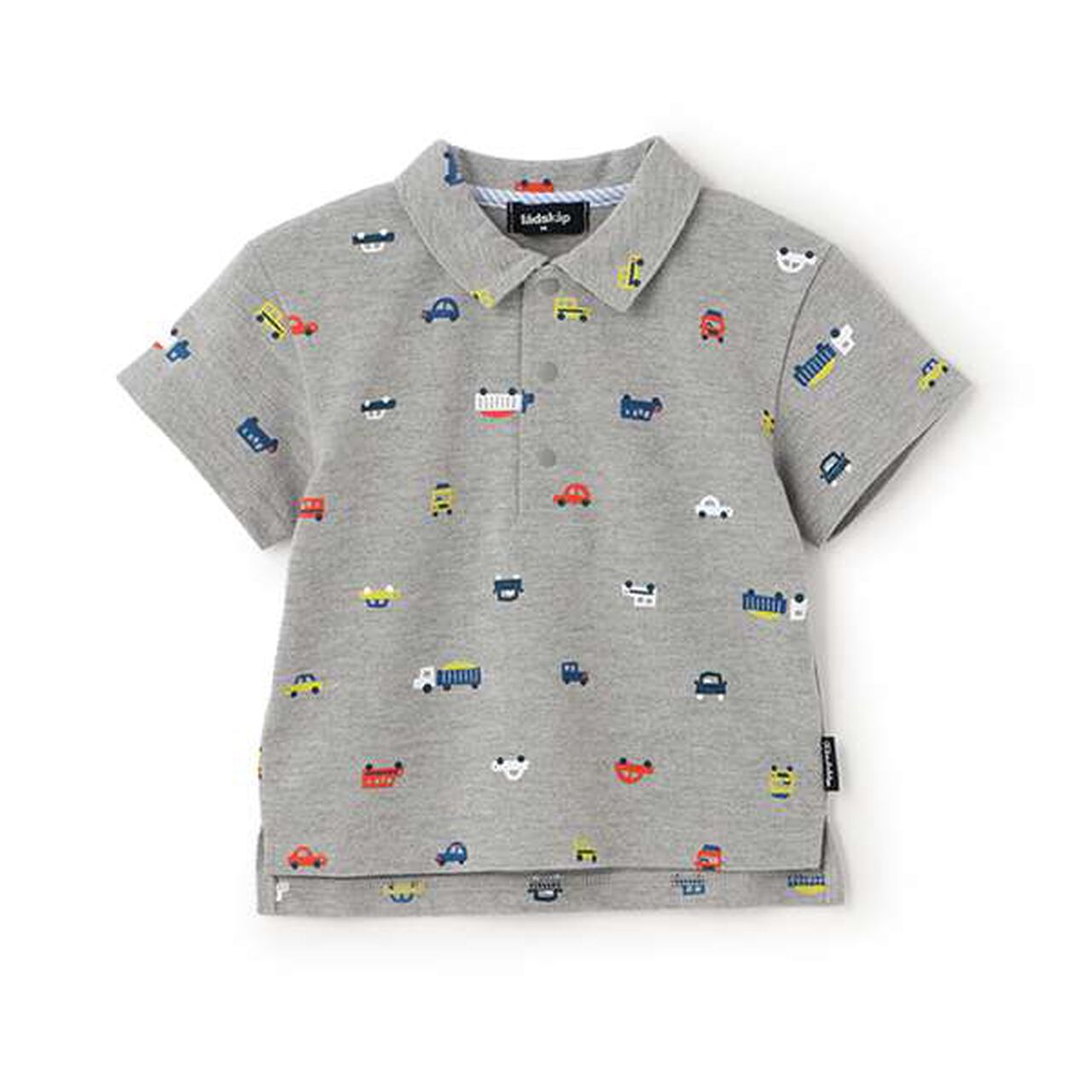 Car Pattern Short-Sleeve Polo Shirt,Off white, large image number 9