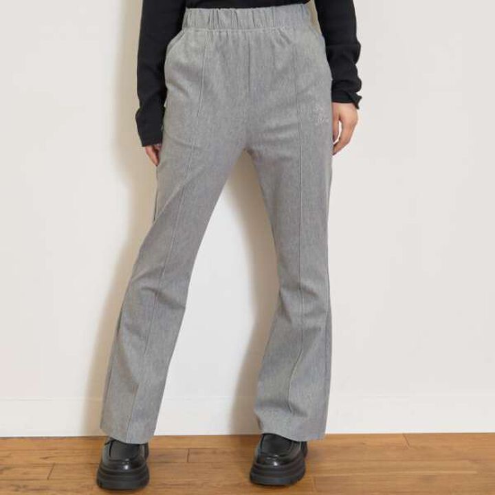 [LTXC] Stretch Easy Flare Cut Pants,Black, medium image number 3