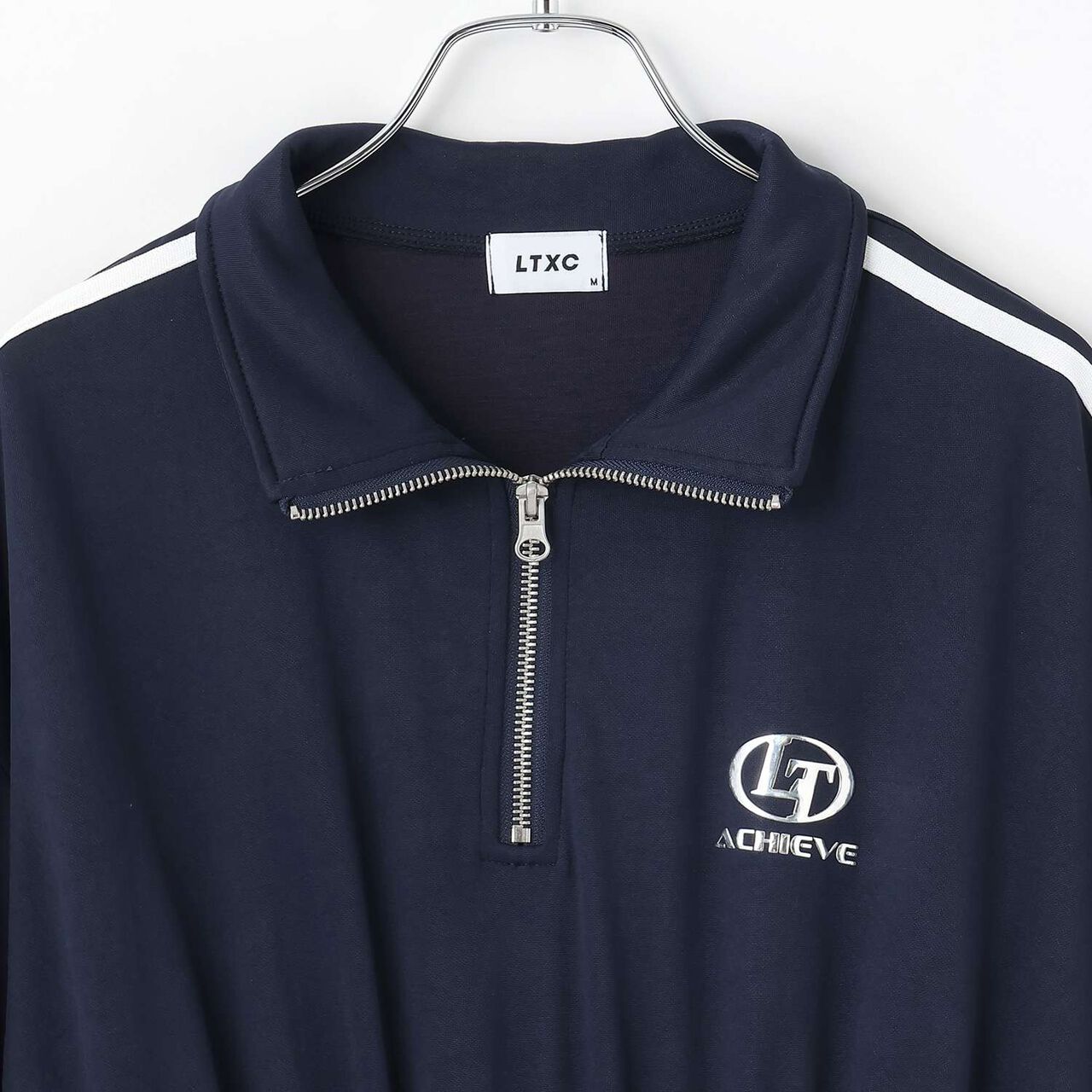 [LTXC] Cool Touch Track One-Piece Dress,Black, large image number 2