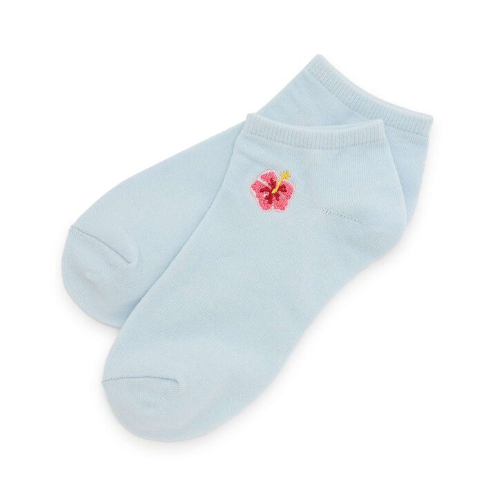 Assorted Summer Embroidery Sneaker-Length Socks,, medium