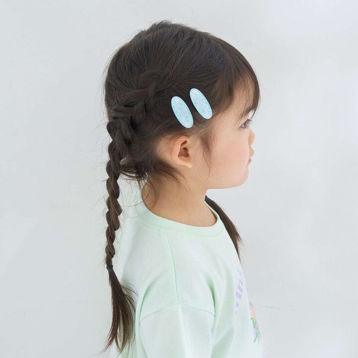 Flower All-Over Pattern Hair Clips (Set of 2),Lavender, medium image number 11