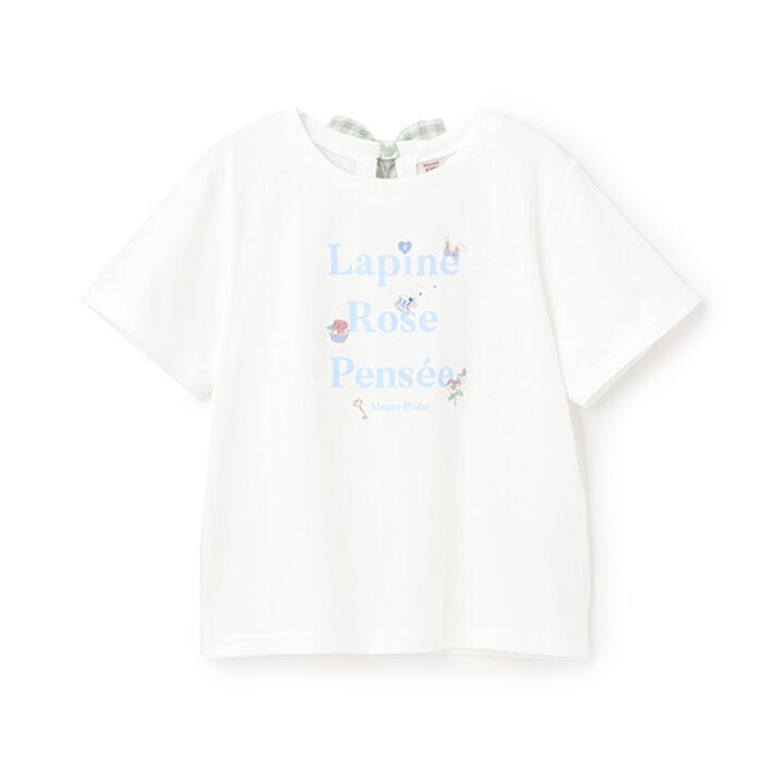 Girly Logo Short-Sleeve T-Shirt,Off white, medium image number 0