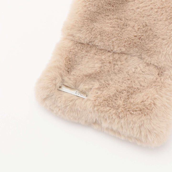 Faux Fur Scarf,Beige, medium image number 2