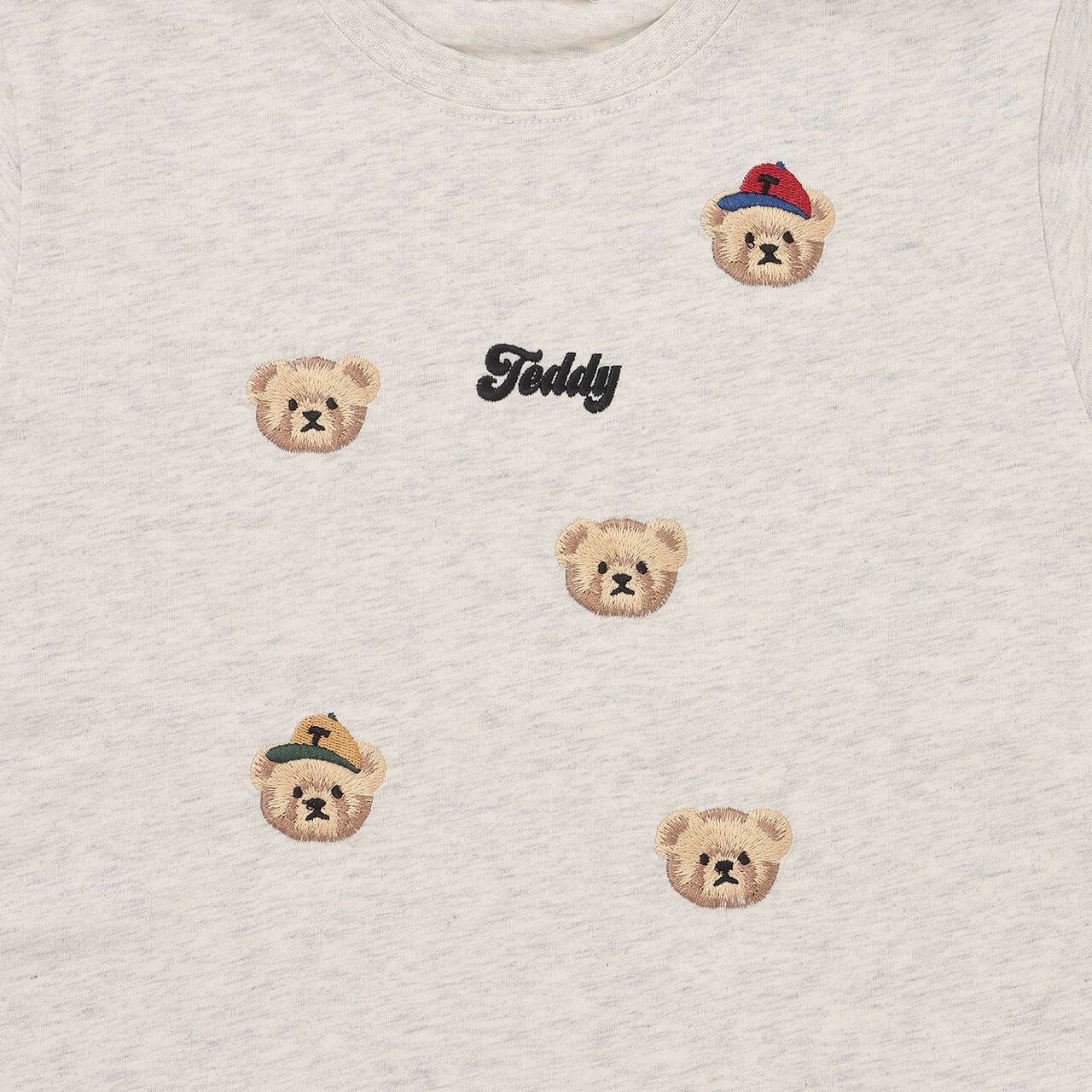 Assorted Embroidery T-Shirt,Milky white, large image number 15
