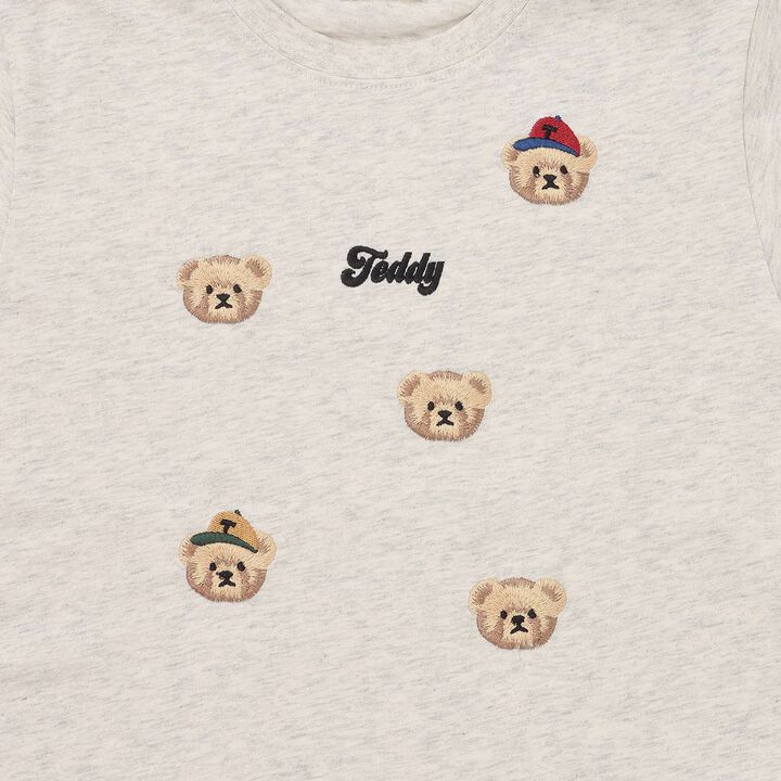 Assorted Embroidery T-Shirt,Milky white, medium image number 15