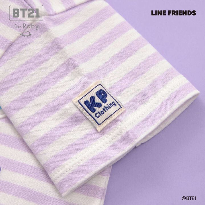 [BT21] Appliqu&eacute; Stripe Pattern Short Overall,Mint, medium image number 23
