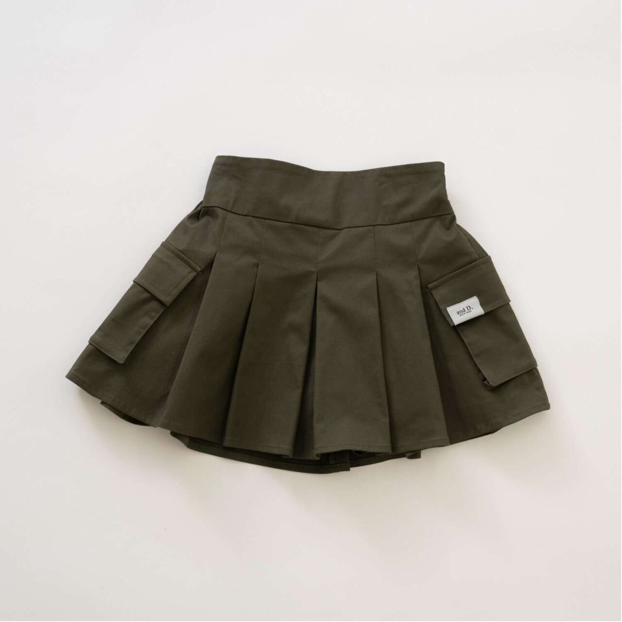 Pleated Cargo Culottes,Light khaki, large image number 17