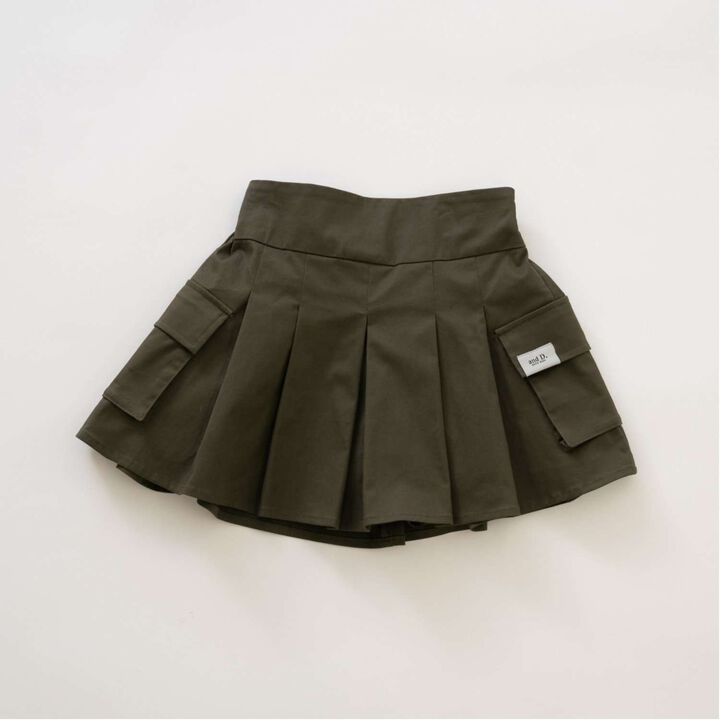 Pleated Cargo Culottes,Light khaki, medium image number 17