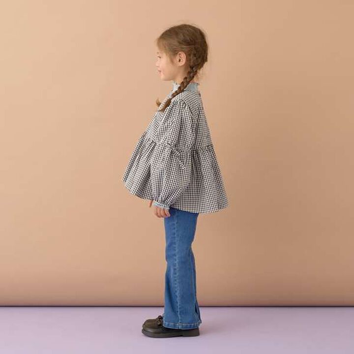 Voluminous Peplum Blouse,Brown, medium image number 5