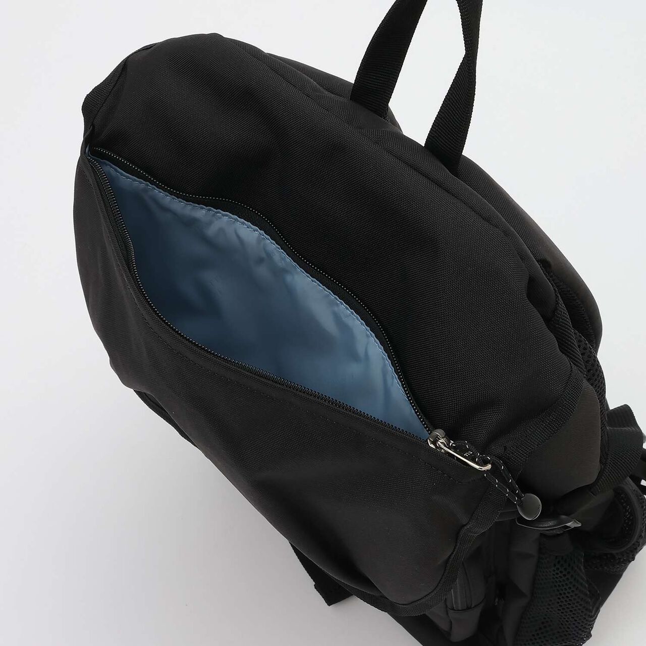 [Lightweight] [Water Repellent] 32L Bucket-Shaped School Backpack,Black, large image number 8