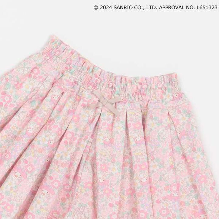 Sanrio Tuck Pleats Culottes,Sax blue, medium image number 19